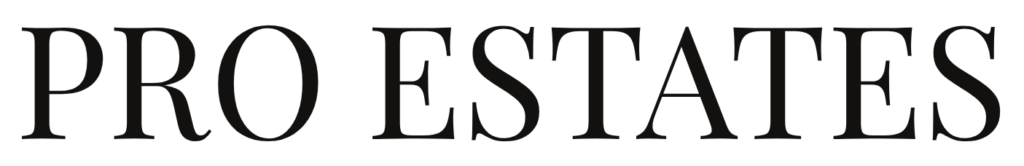 Logo Pro Estates czarne